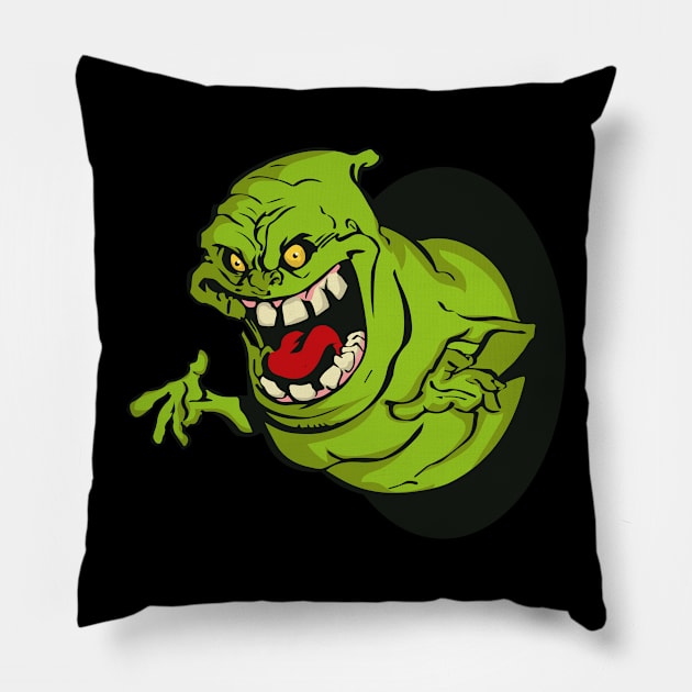 Slimer Ghostbuster Pillow by Cooldruck