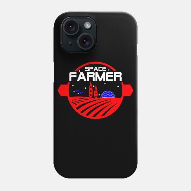 Space Farmer Phone Case by AngryMongoAff