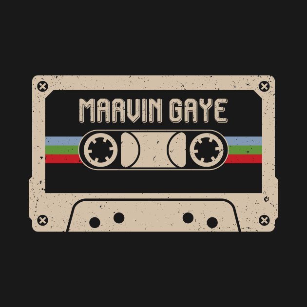 Marvin Gaye Vintage Cassette Tape by Horton Cyborgrobot