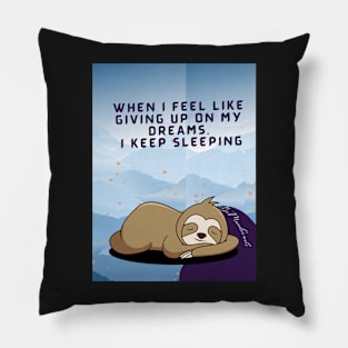 Sleeping Dreamer - Cute Sloth Pillow