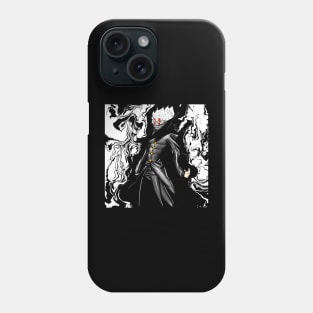 okarun in turbo ginny powers in ecopop dark style art Phone Case