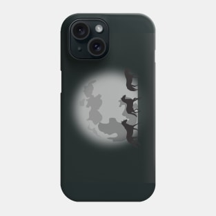 Horses in the moon Phone Case