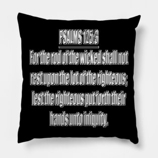 Psalm 125:3 King James Version Pillow