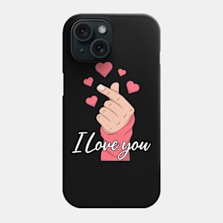 Korean I Love You Sign Language ASL Funny Deaf Awareness Phone Case