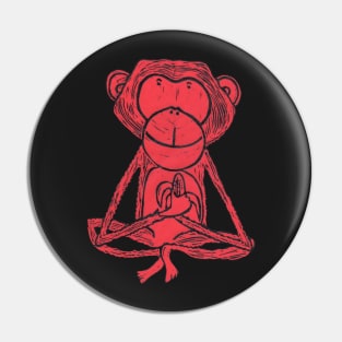 Monkey, Cheeky Monkey, red Pin