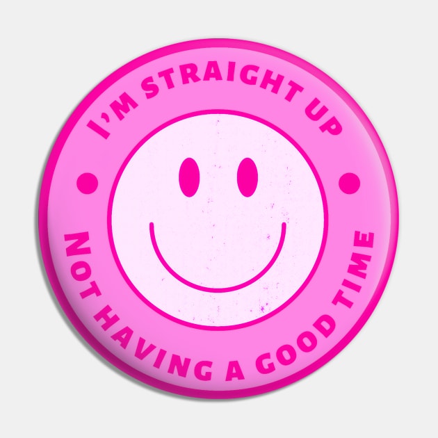 Sarcastic Smile Pin by ROLLIE MC SCROLLIE