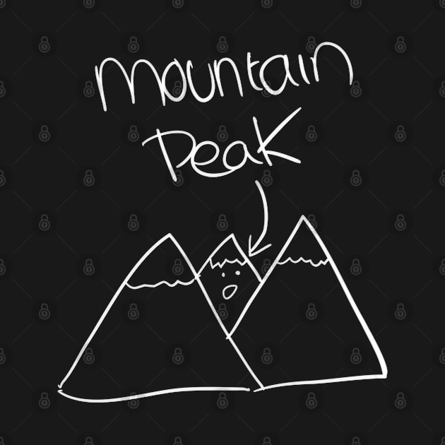Mountain peak funny hiking tee design by kamdesigns