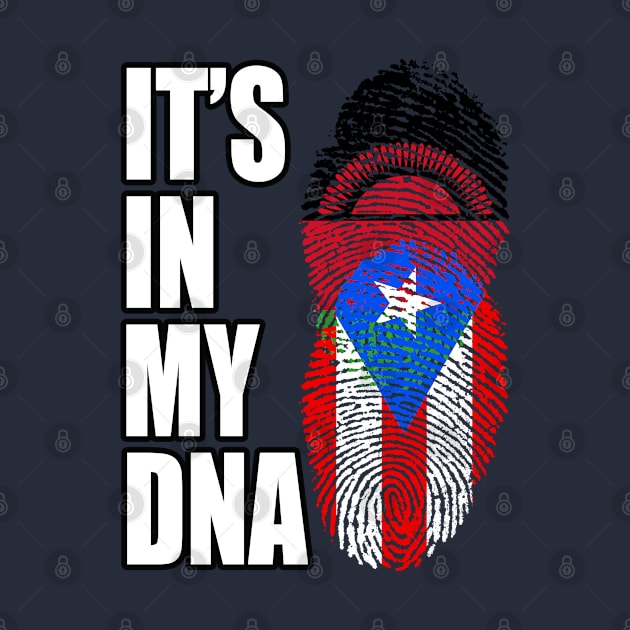 Puerto Rican And Malawian Mix DNA Flag Heritage by Just Rep It!!