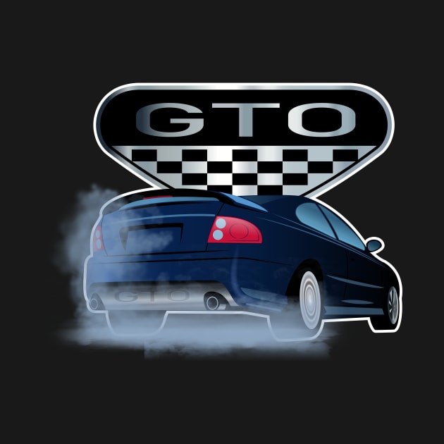 2006 Pontiac GTO Smokin' the Tires! FRONT LOGO by MarkQuitterRacing