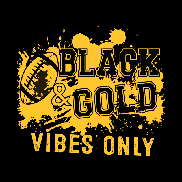 Black Gold Game Day For High School Football Group Fans by justiceberate