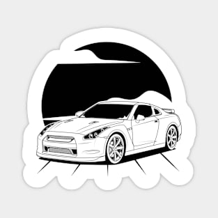 jdm gtr r35 legend black print Magnet