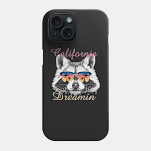 Raccoon California Dreamin’ Phone Case