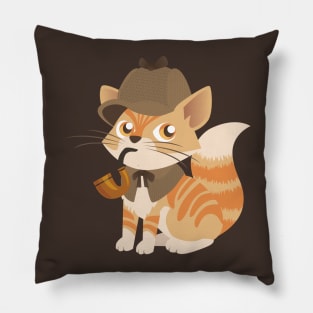 Sherlock Holmes Kitten Pillow