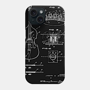 Electromagnetic Pickup for Violin and Guitar Vintage Patent Hand Drawing Phone Case