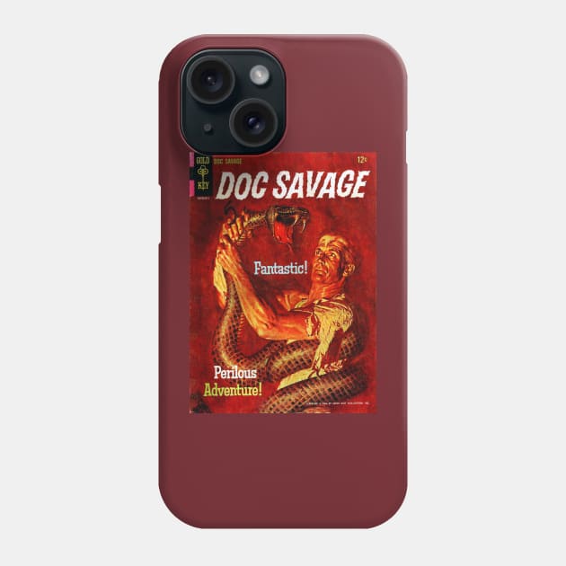 Doc Savage Gold Key Comic Cover Phone Case by Creative Bedouin