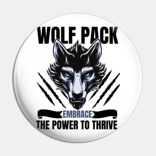 Grey Wolf Pin