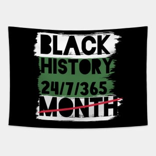 Black History Month 24/7/365 Black men African American Tapestry