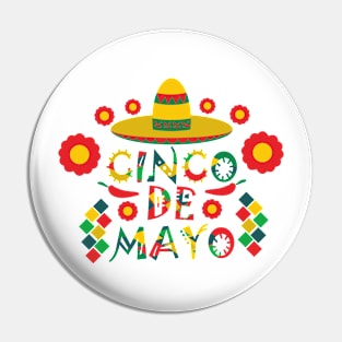 Cinco De Mayo - Sombrero Mexican Pin