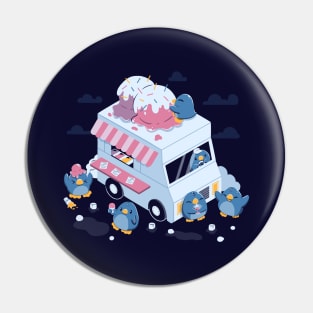 Frozen Truck Kawaii Penguins by Tobe Fonseca Pin