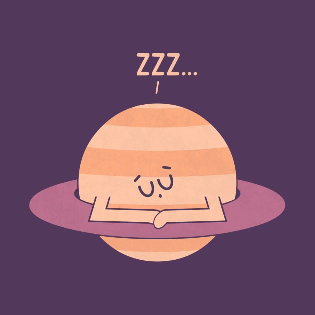 Sleepy Saturn by HandsOffMyDinosaur