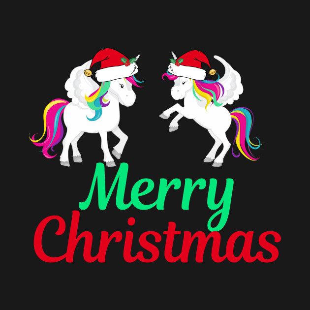 Disover Merry Christmas Unicorns - Christmas Unicorn - T-Shirt