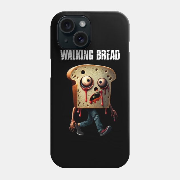 The Walking Bread Phone Case by Psycho Slappy