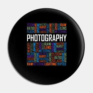 Photography Words Pin