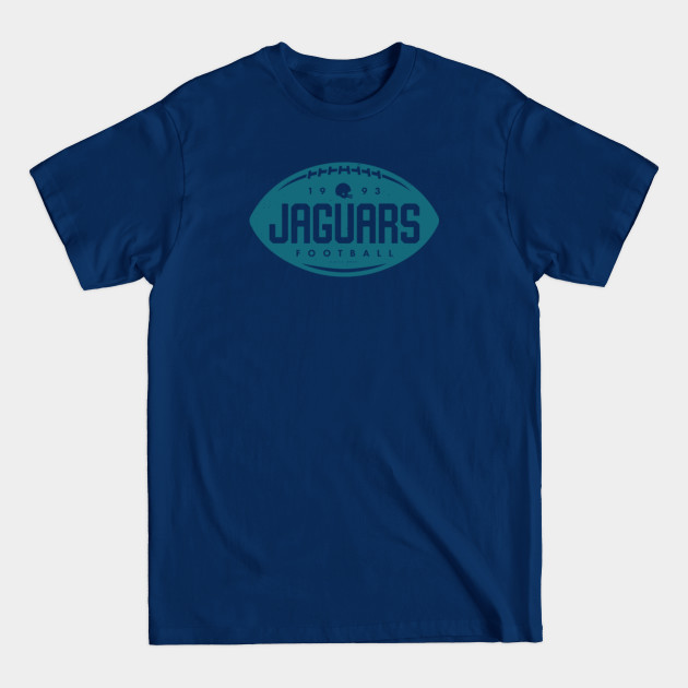 Disover Vintage Football Shape - Jacksonville Jaguars (Blue Jaguars Wordmark) - Jacksonville Jaguars - T-Shirt