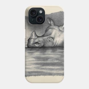 Javan Rhinoceros Phone Case