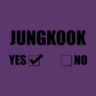 Jungkook Yes Or No Checkbox T-Shirt