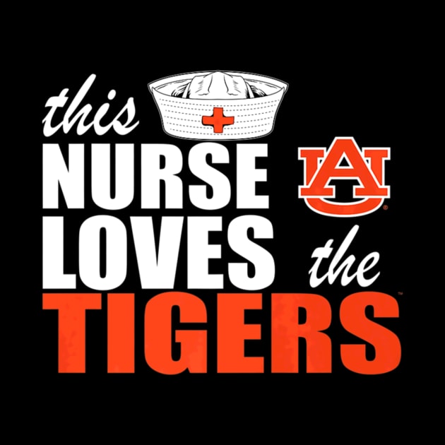 Auburn Tigers This Nurse Loves The  Apparel by Stick Figure103