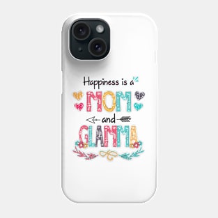 Happiness Is A Mom And Glamma Wildflower Happy Mother's Day Phone Case