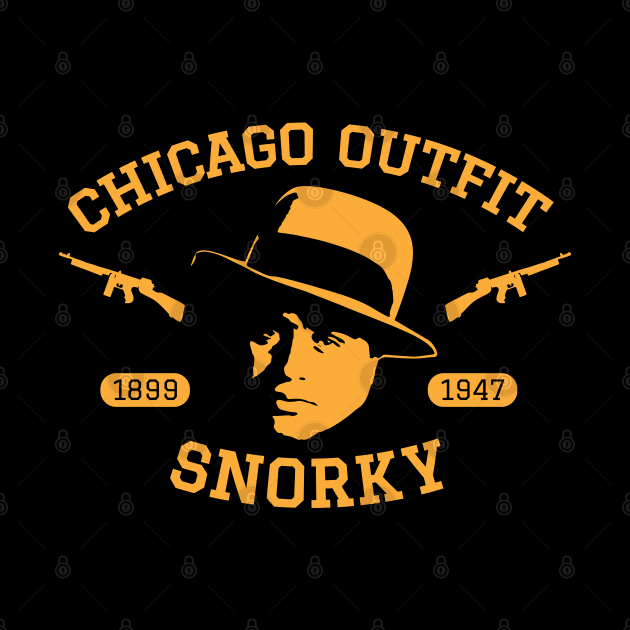 Al Capone 'Snorky' Portrait Logo - Chicago Outfit by Boogosh