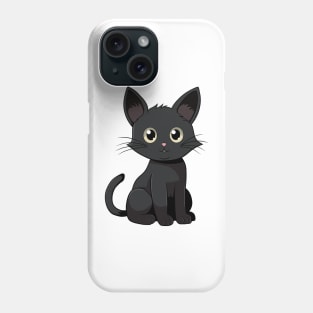 Cute Black Cat Phone Case