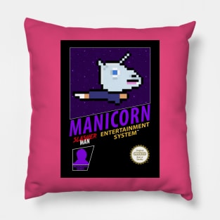 Manicorn 8-Bit Retro Game Box Pillow