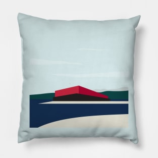 Minimalistic Vancouver Barge Pillow