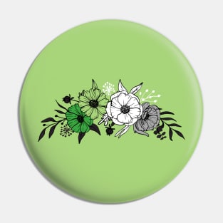 Aromantic Flowers Pin