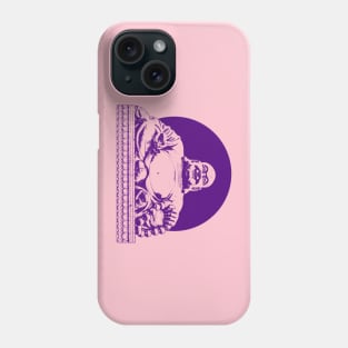 Buddhism Art Dark Purple Color Phone Case