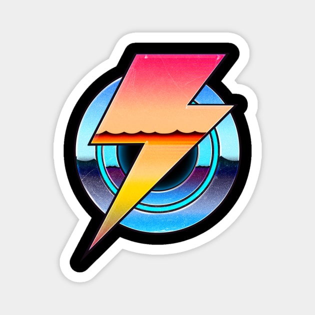 Retro Lightning Magnet by Kiboune