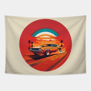 Adventure on wheels Tapestry