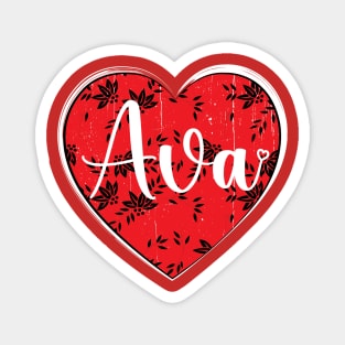 I Love Ava First Name I Heart Ava Magnet