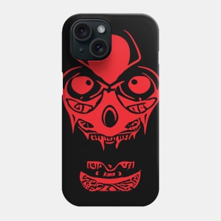 Alien Zombie Skull Red Color Phone Case