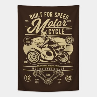 Built for Speed: Retro Moto Club Tapestry