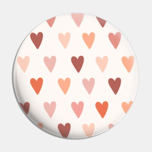 Heart pattern skin tone 2 Pin