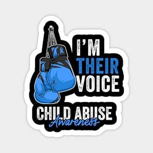 Child Abuse Prevention Awareness Month Blue Ribbon gift idea Magnet