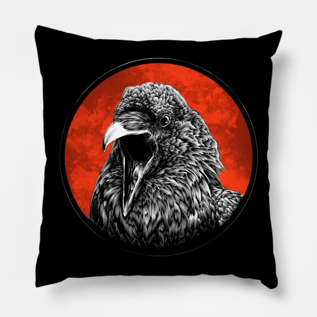 Raven Pillow by Septianmasna