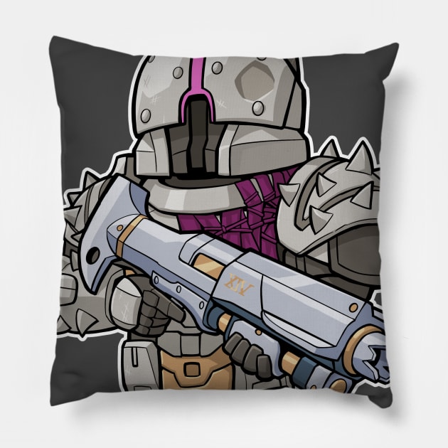 Titan Hero Saint-14 Pillow by fallerion