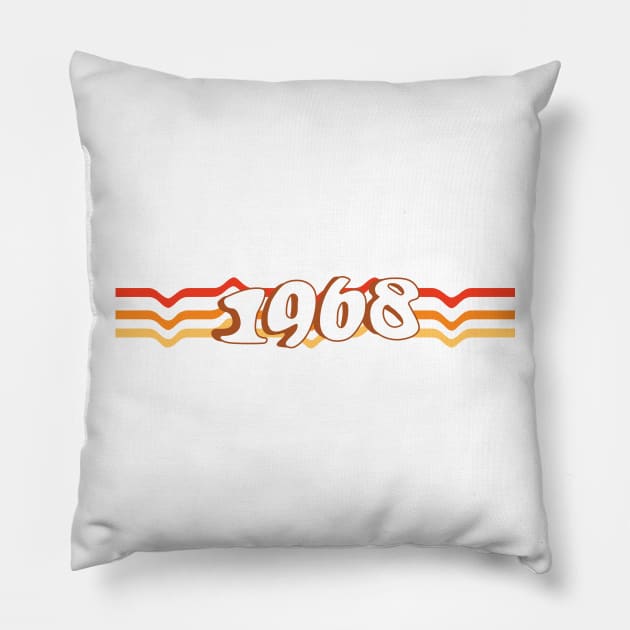 1968 Pillow by emcarrollart