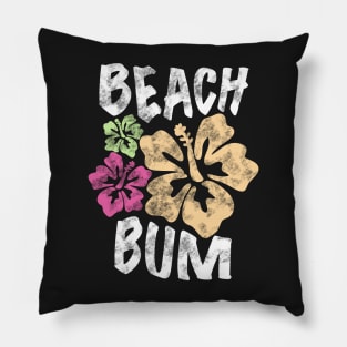 Vintage Y2K Beach Girl Aesthetic Pillow