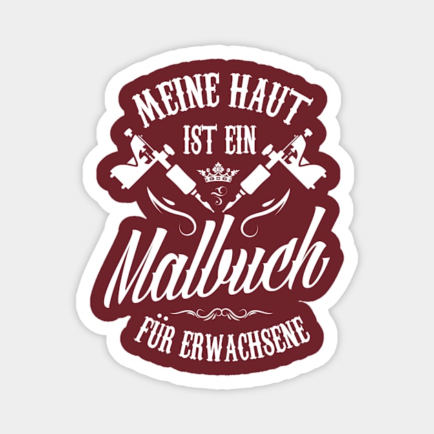 Meine haut - ein malbuch für erwachsene Magnet by nektarinchen